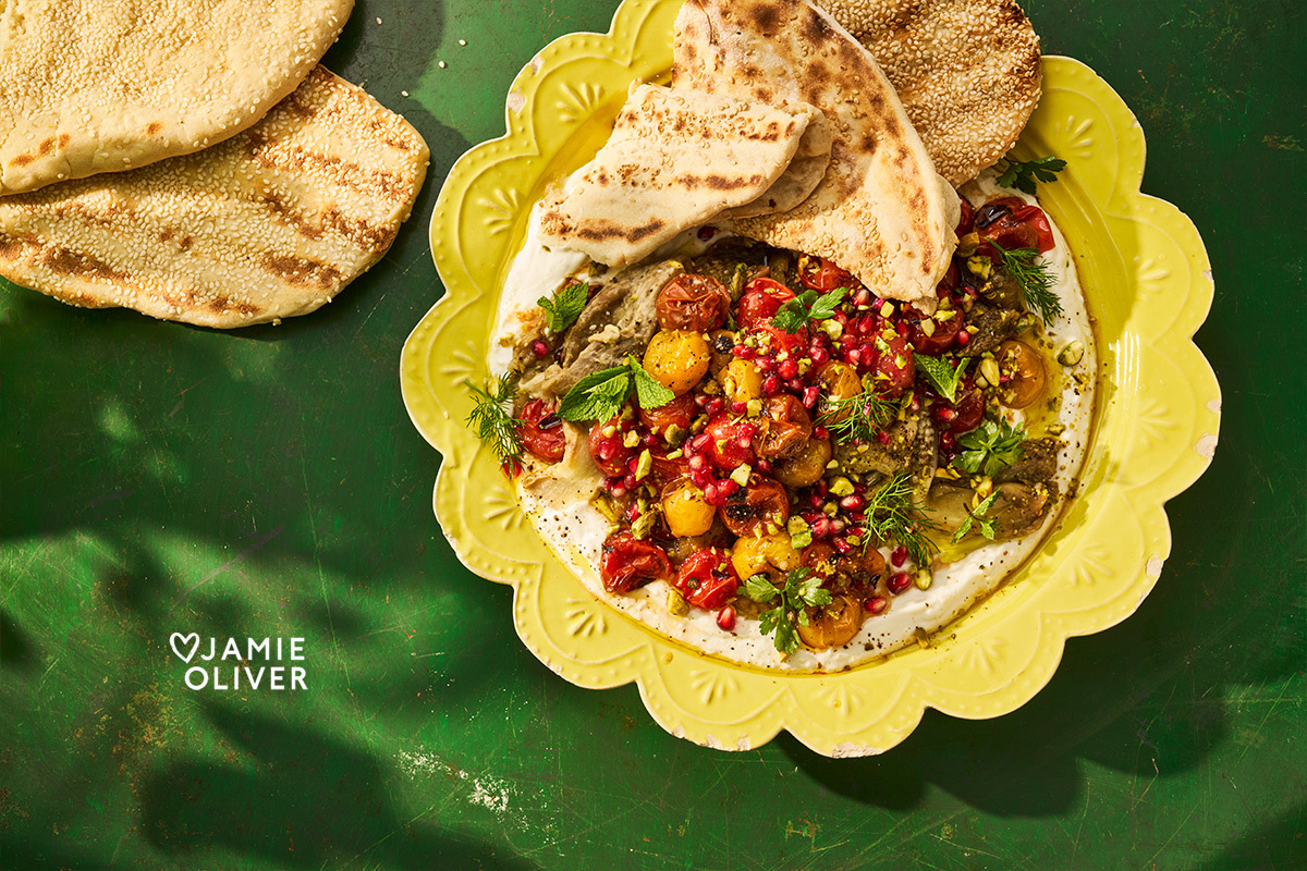 Epic eggplant & cherry tomato salad  