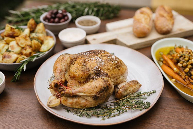 Succulent Garlic and Thyme Roast Chicken Poultry Recipes Weber BBQ