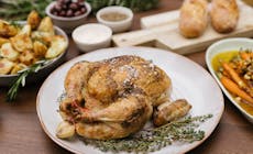 Garlic And Thyme Butter Roast Chicken