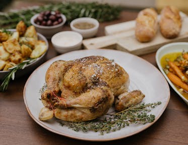 Succulent Garlic and Thyme Roast Chicken
