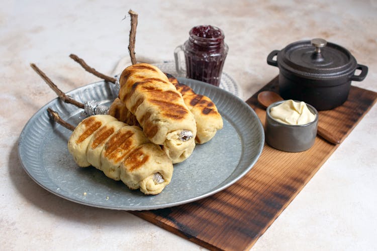 Grilled Damper Sticks Pizza & bread Recipes Weber BBQ