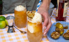 Grilled Lime And Ginger Beer Float