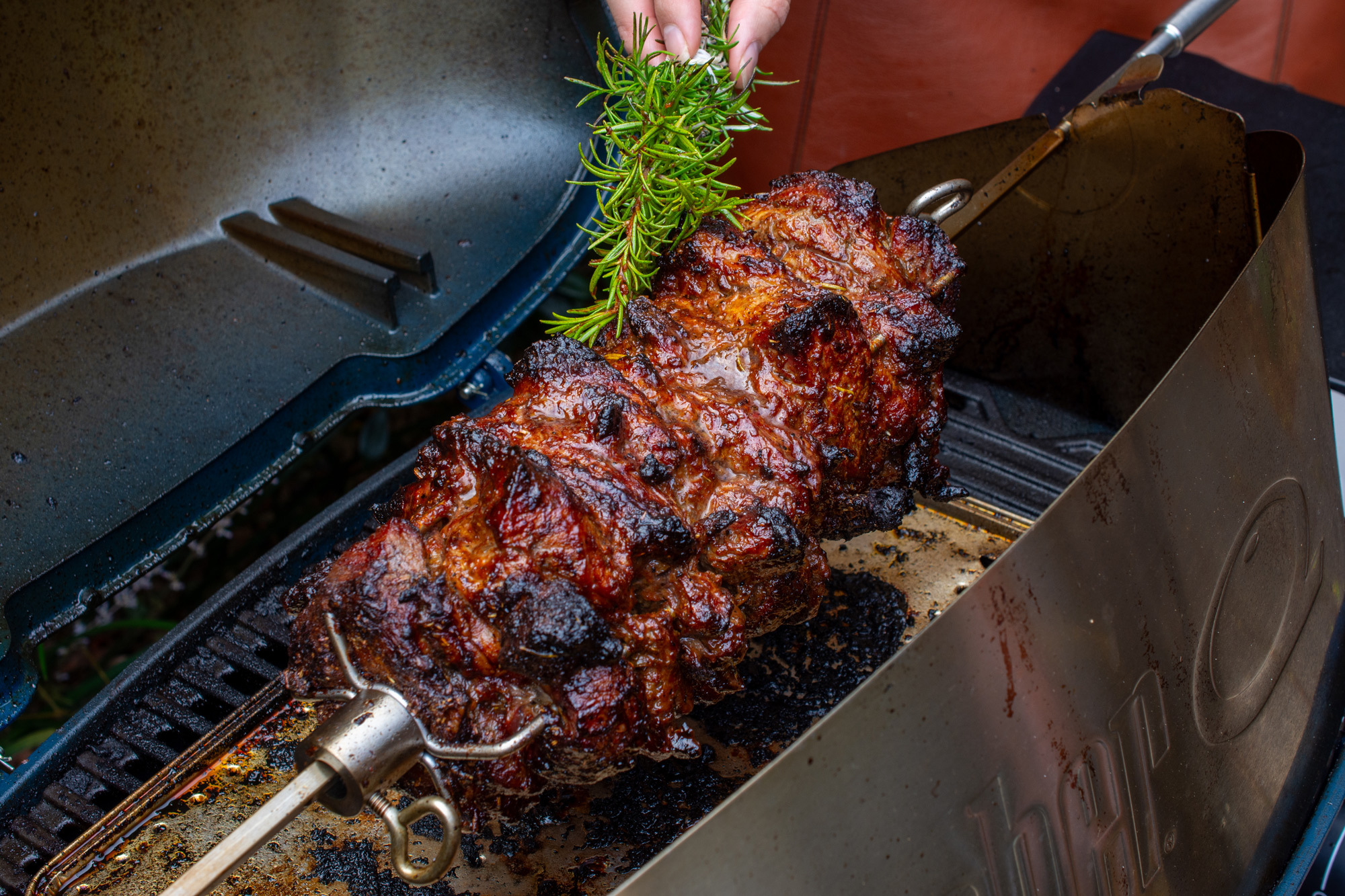 Herb Basted Rotisserie Lamb