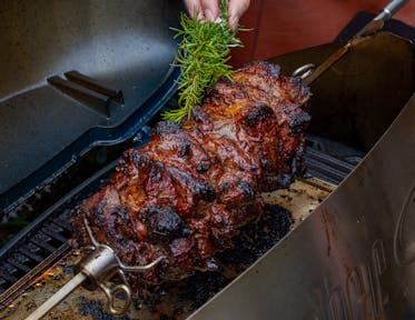 Herb Basted Rotisserie Lamb