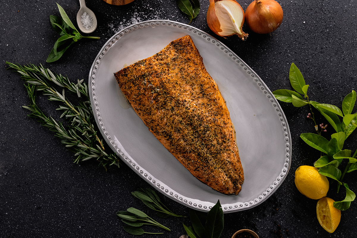Herb Roasted Side of Salmon	
