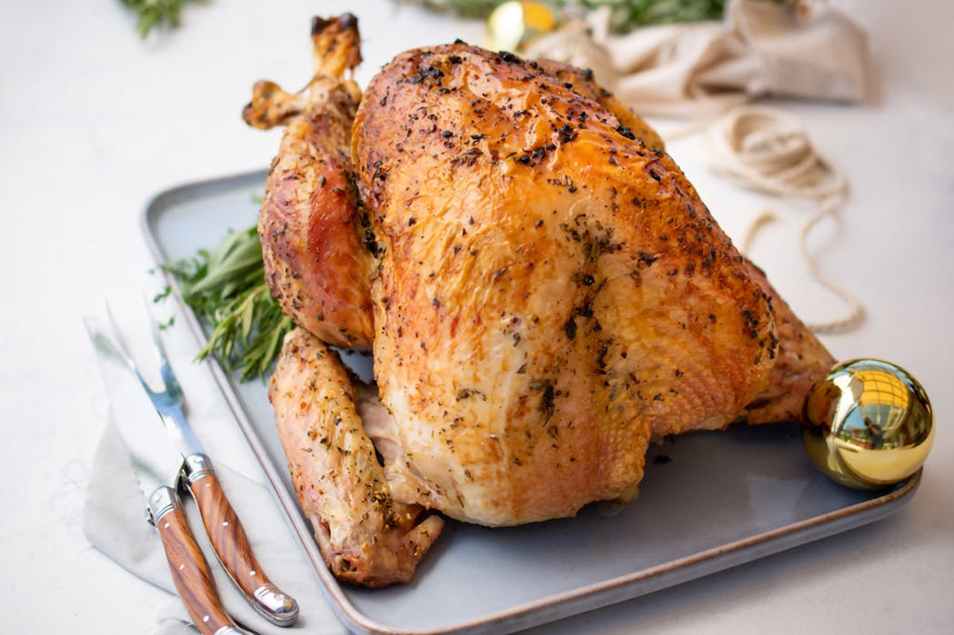 Herb Rubbed Brined Turkey
