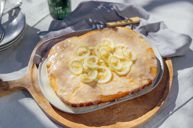 Lemon Syrup Drizzle Cake | Desserts Recipes | Weber BBQ