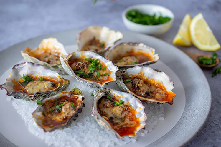 Oysters with Parmesan-Chilli Butter  | Seafood Recipes | Weber BBQ