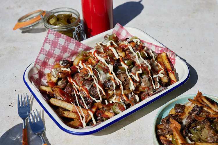 Philly Cheese Loaded Fries | Red Meat Recipes | Weber BBQ