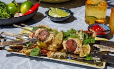 Prawn Chorizo And Lime Skewers