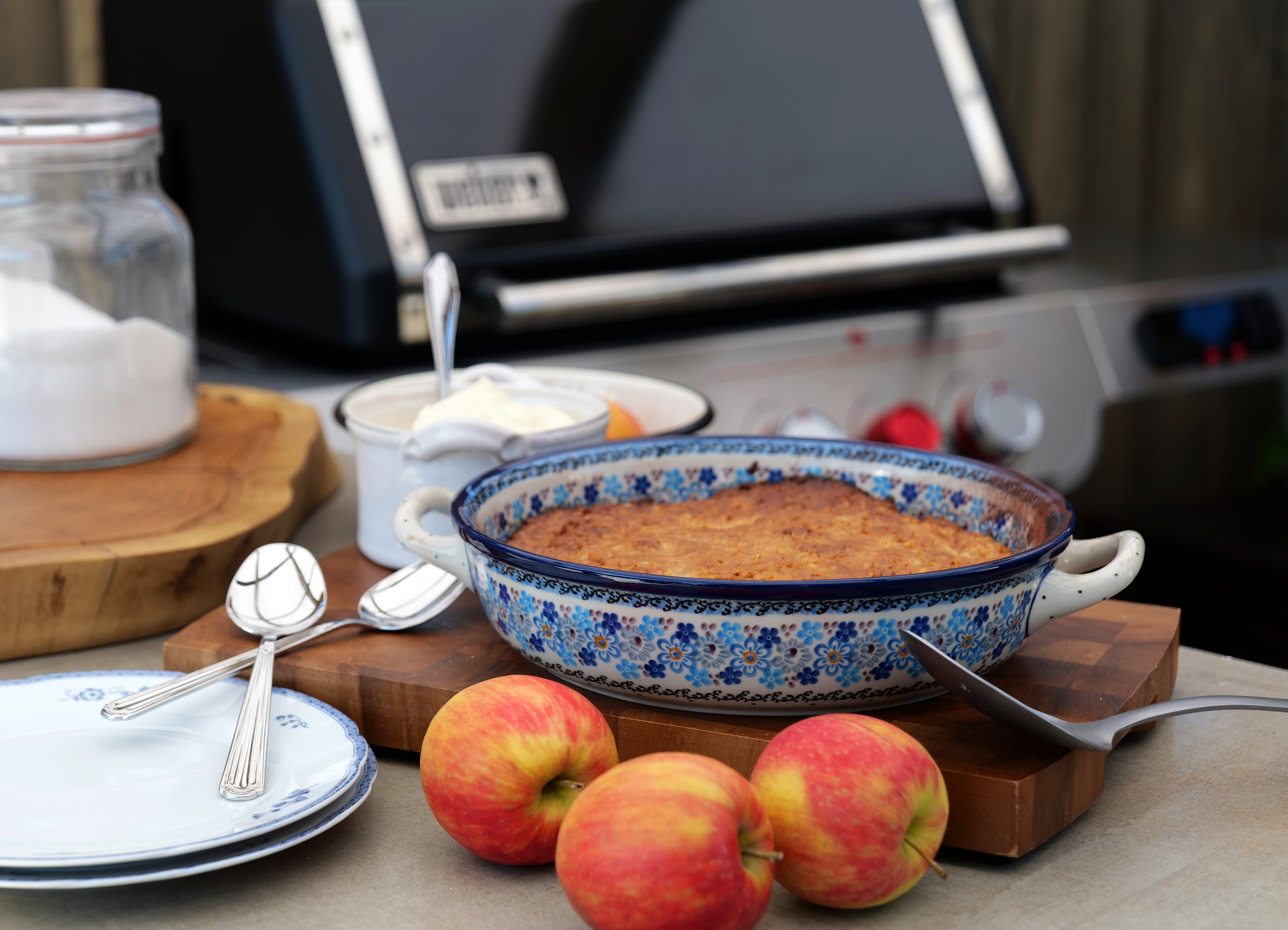 Knäckig äppelpaj, 6 portioner