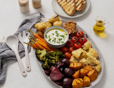 Roast Veggies with Whipped Feta Dip