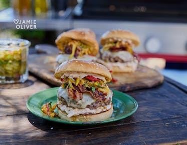 Sizzling Barbecue Cheeseburgers