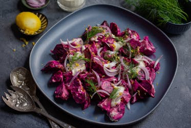 Smoked Beetroot and Crème Fraiche Salad	