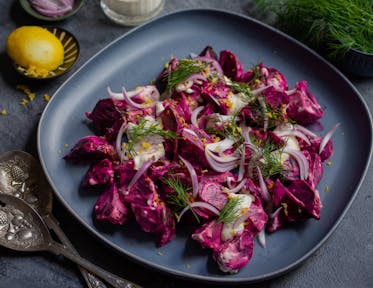 Smoked Beetroot and Crème Fraiche Salad