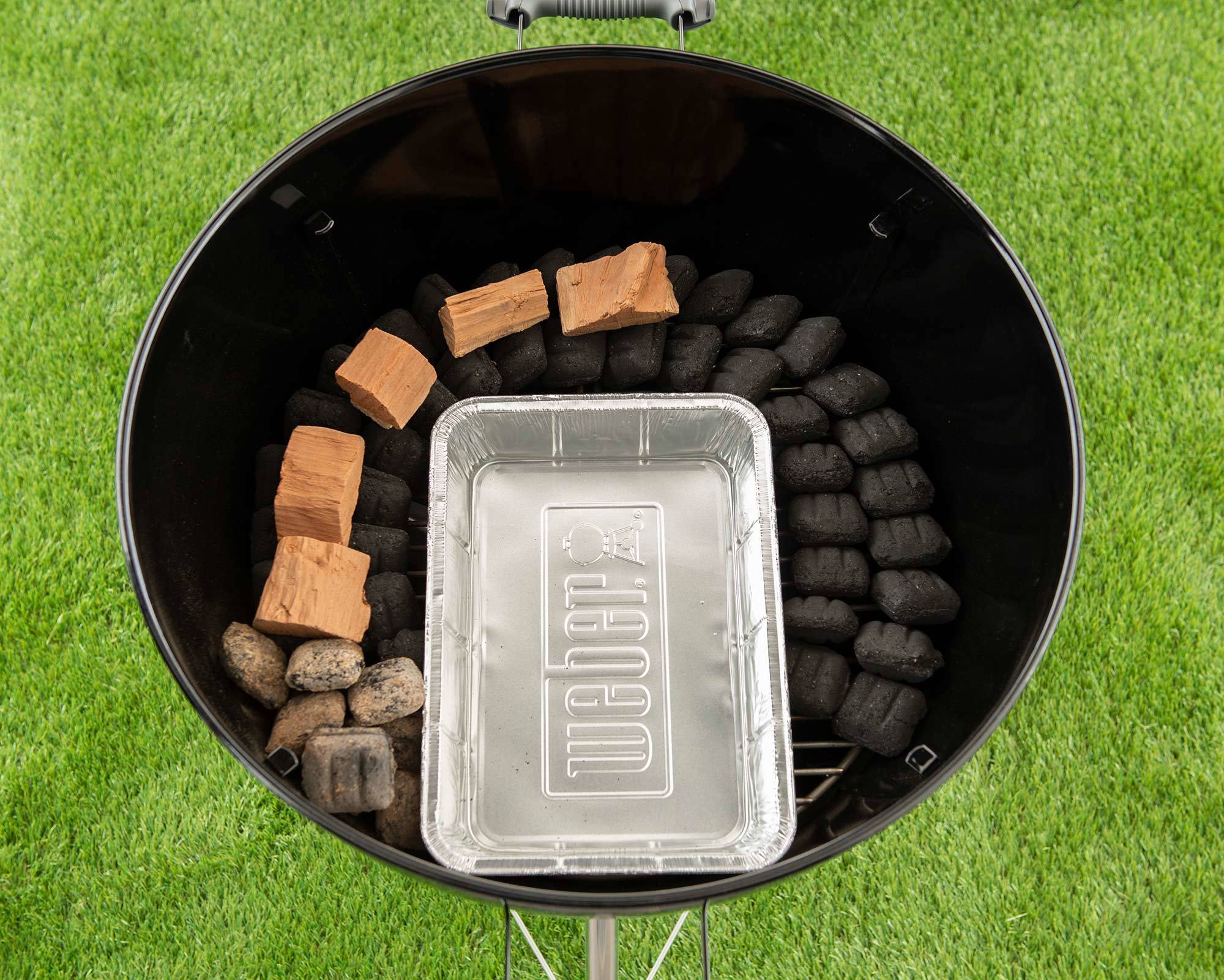 57cm Kettle Charcoal Barbecue Setup – Low and Slow Cooking