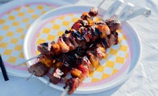 Sticky Soy Pork And Pineapple Skewers