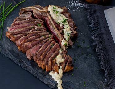 T-Bone Steaks with Crème Fraiche Sauce