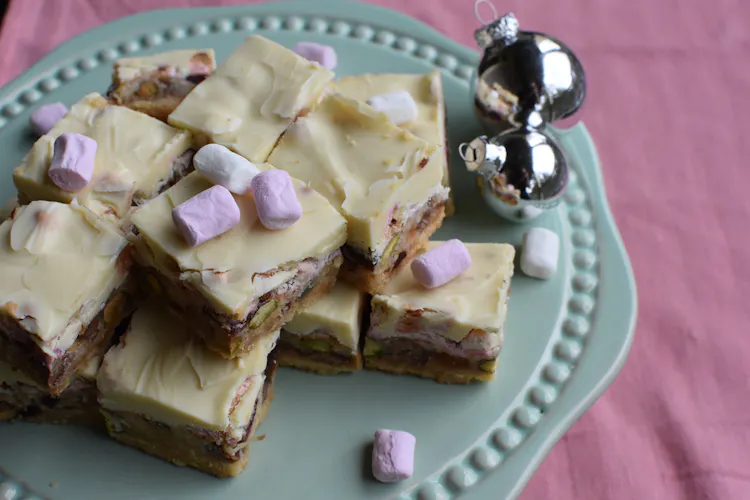 White Christmas Rocky Road Slice | Desserts Recipes | Weber BBQ