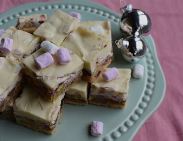 White Christmas Rocky Road Slice
