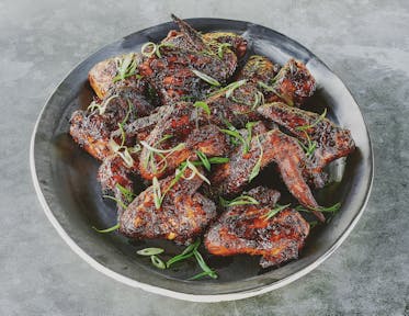 Smoked Chicken Wings with Hoisin Glaze