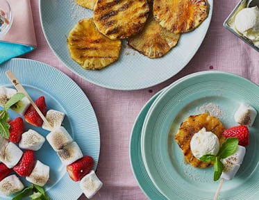 Ananas grillé à la cannelle