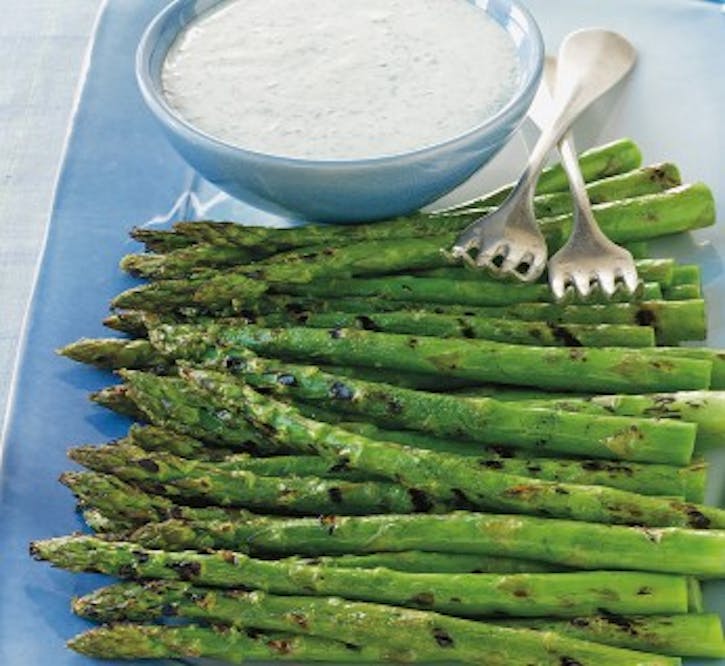 Asparagus with Green Goddess Dip-image