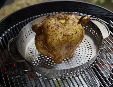 Smoked Beer Chicken with Blackened Cajun Spices