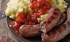 Boerewors With Smashed Potatoes And Sauce  Grill  On 20151 346X318
