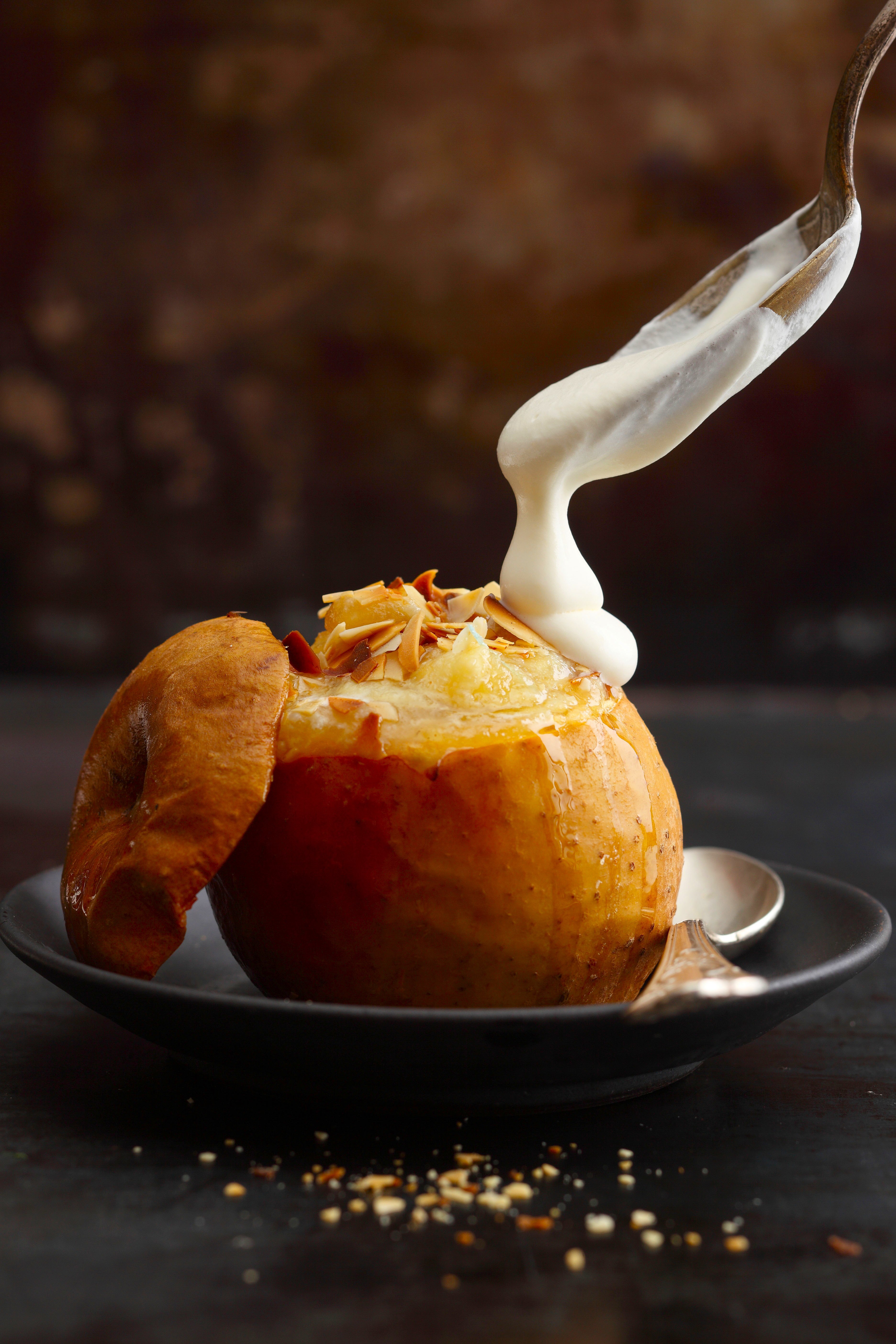 Bratäpfel Mit Rumsahne