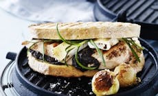 Chicken  Sandwich With  Olive  Tapenade And  Brie 346X318