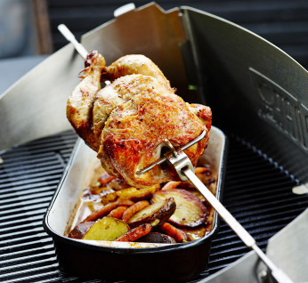 Weber shop chicken roast