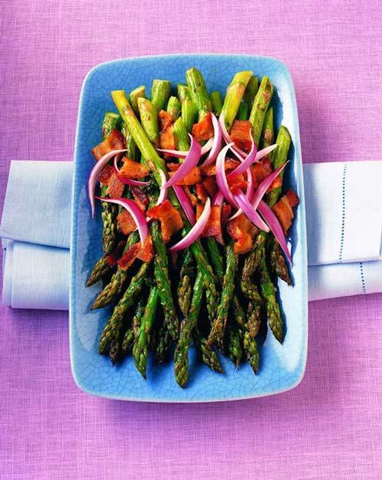 Asperges vinaigrette au bacon et au xérès Les recettes er