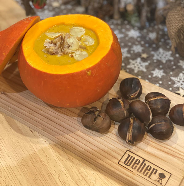 Cappuccino De Châtaigne Et Chantilly Au Curry