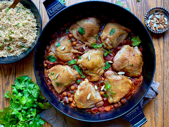 Chicken Tagine With Apricots And Toasted Almonds Bd