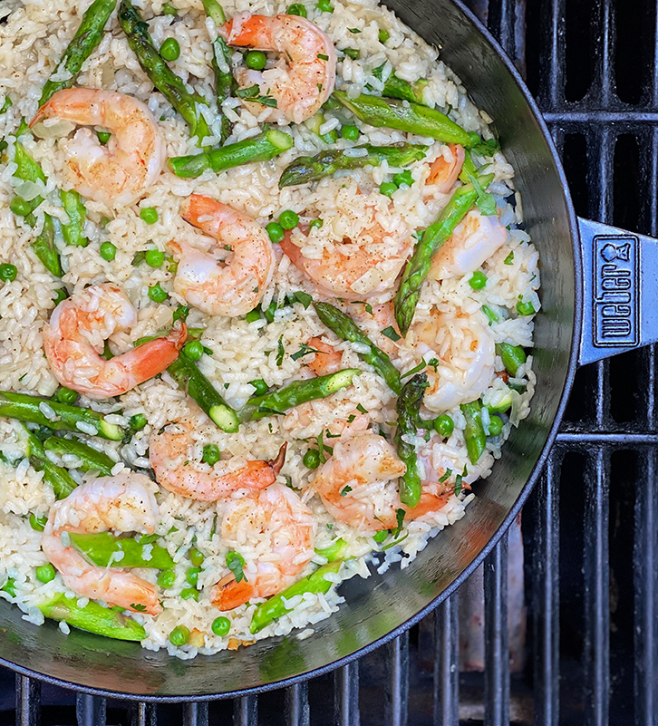 Shrimp Pea And Asparagus Risotto Bd