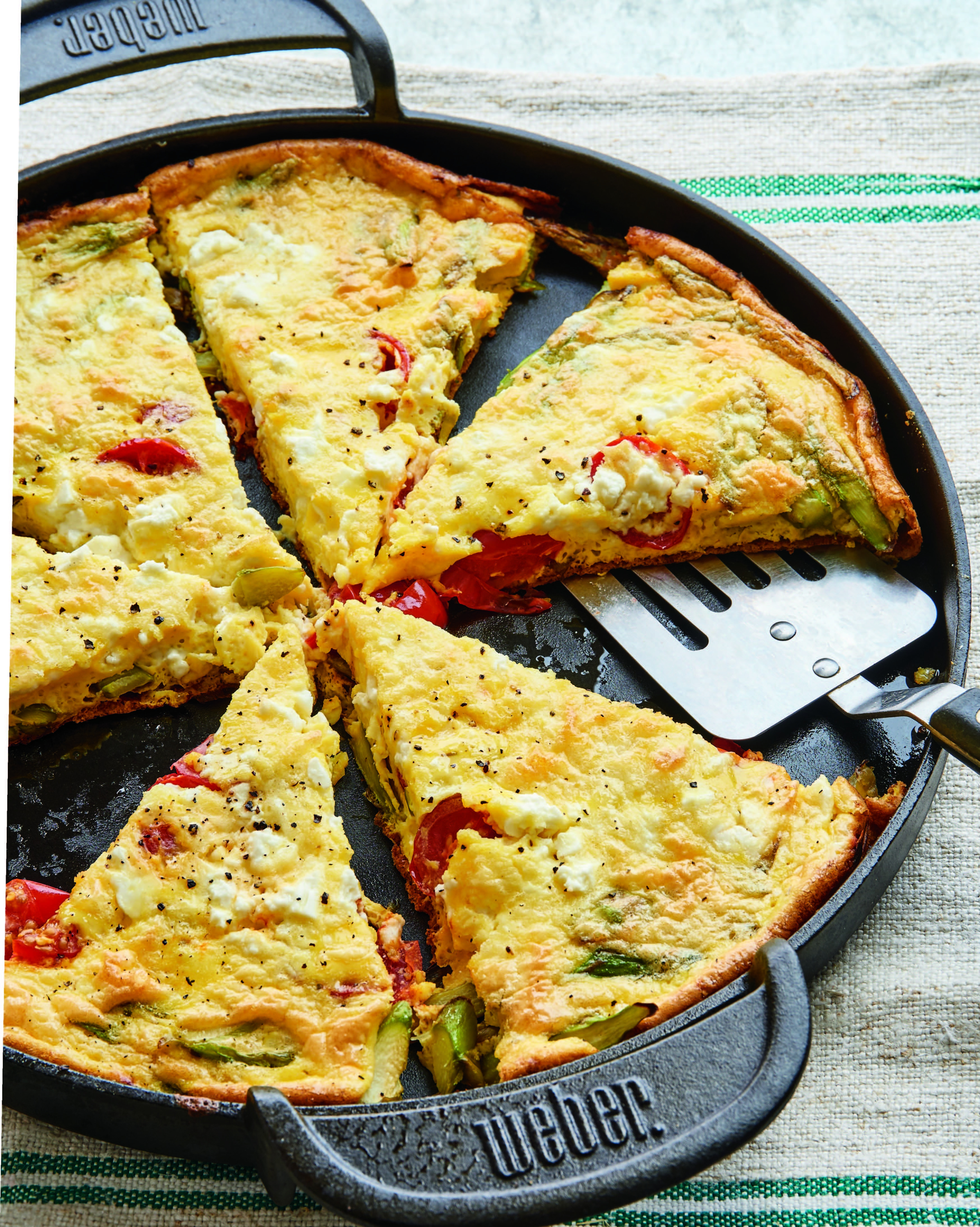 Asparagus, Tomatoe & Feta Frittata