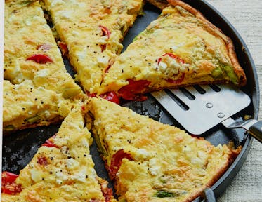 Asparagus, Tomatoe & Feta Frittata