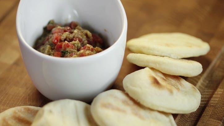 Gegrilde Pitabroodjes