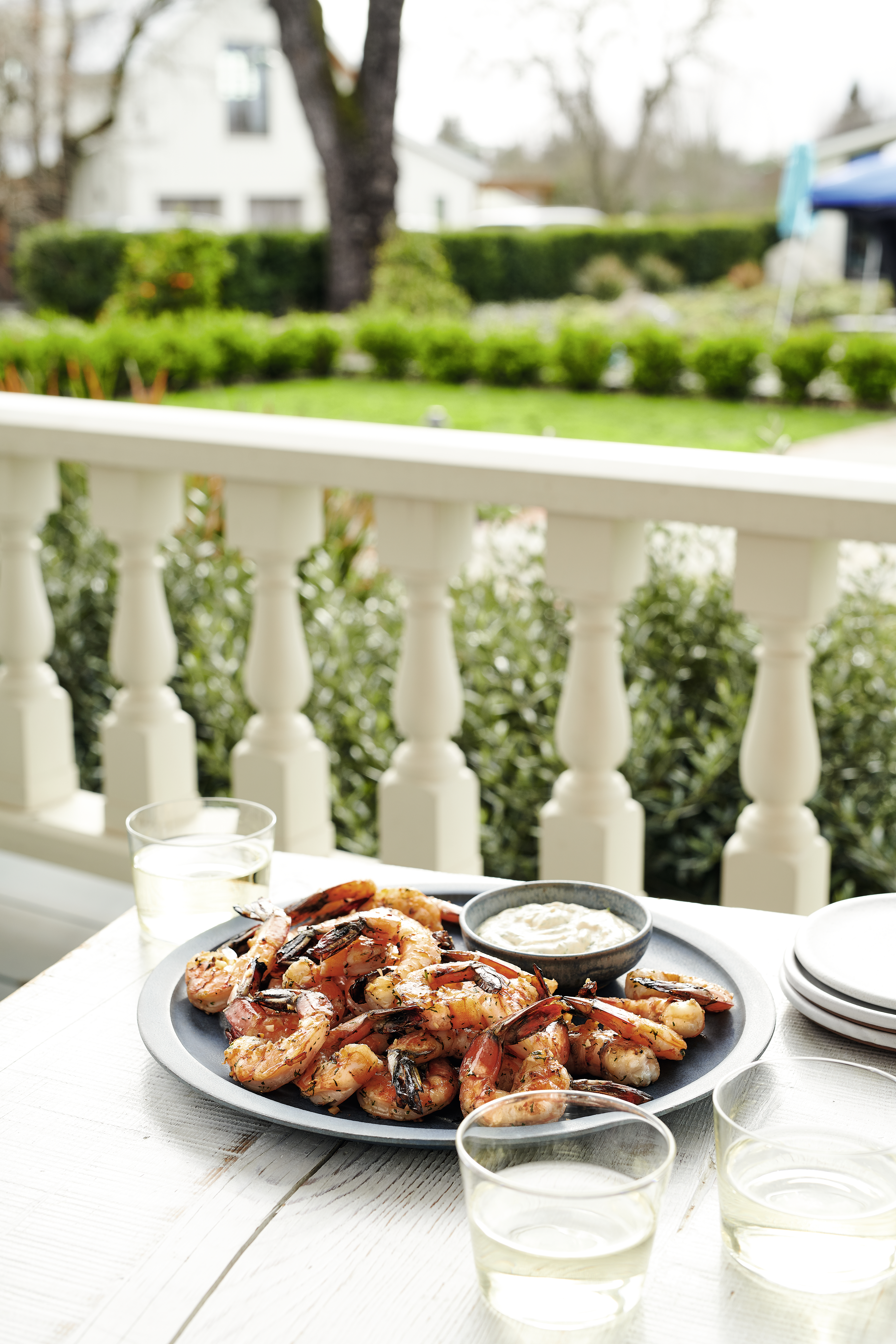 Glasierte King Prawns