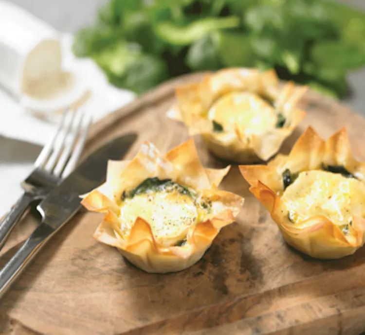 Goats Cheese & Spinach Filo Tarts Official er® site