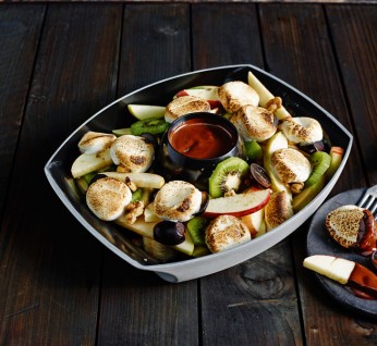 Grilled  Fruit With  Choc Sauce  Grill  On 2015 346X318