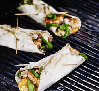 Grilled  Wraps  Prawns 346X318