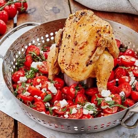 Gegrilltes Hähnchen mit Tomatensalsa