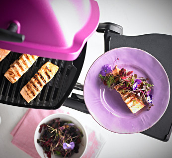 Honey  Grilled  Salmon With  Herb  Salad 346X318