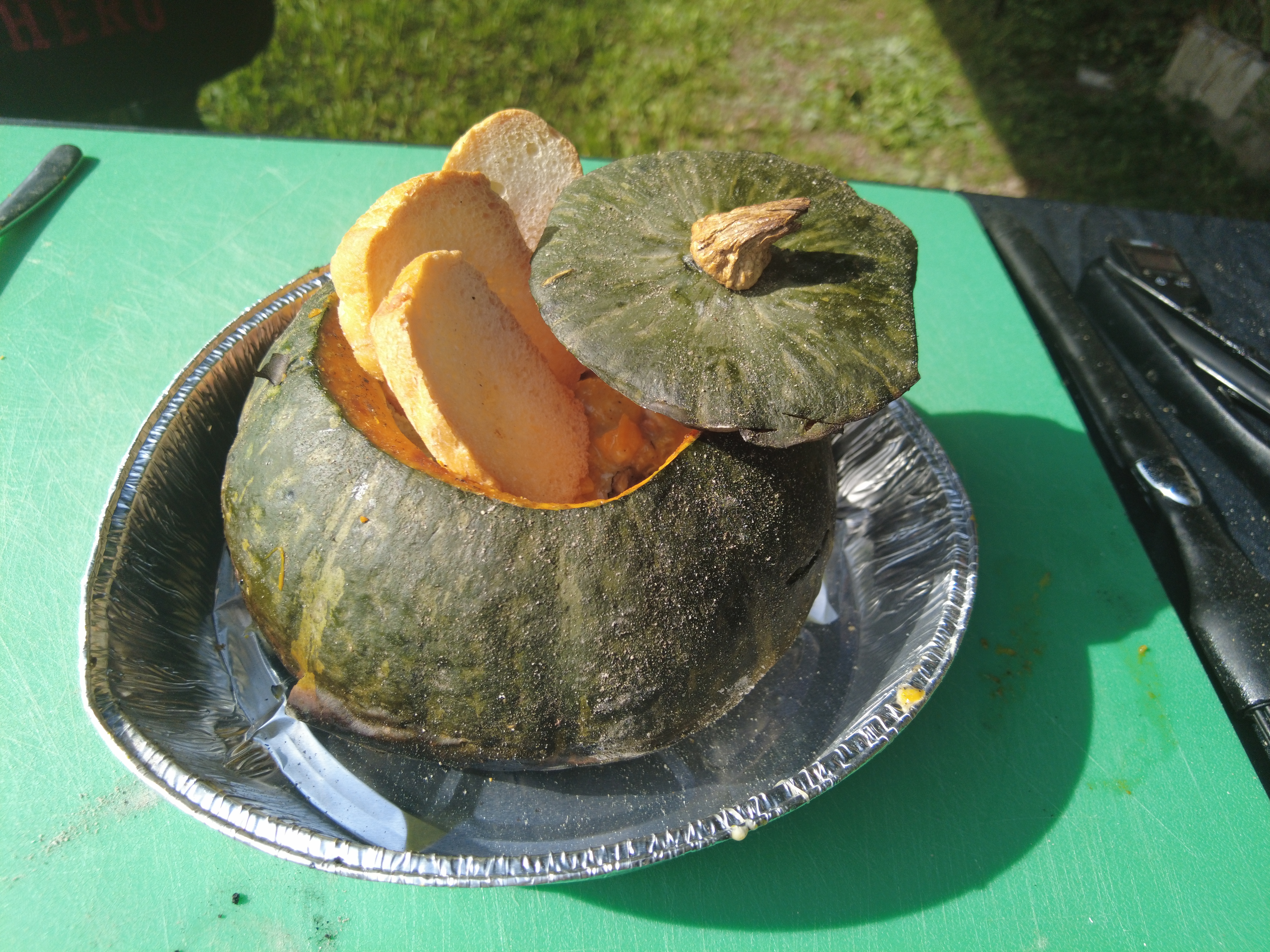 Zucca In Ember Roasting Con Formaggio