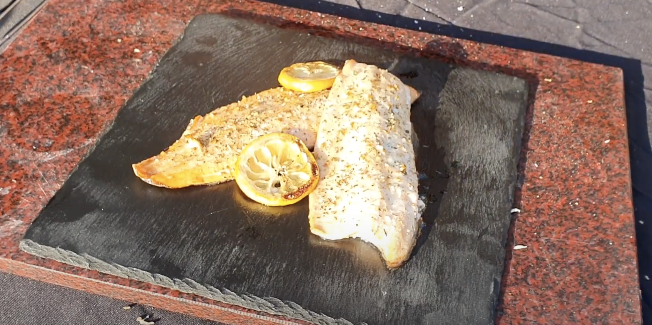 Filetto Di Salmerino Con Limone Grigliato