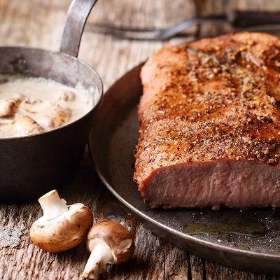 Kalbsruecken Mit  Pilzsauce 400X400