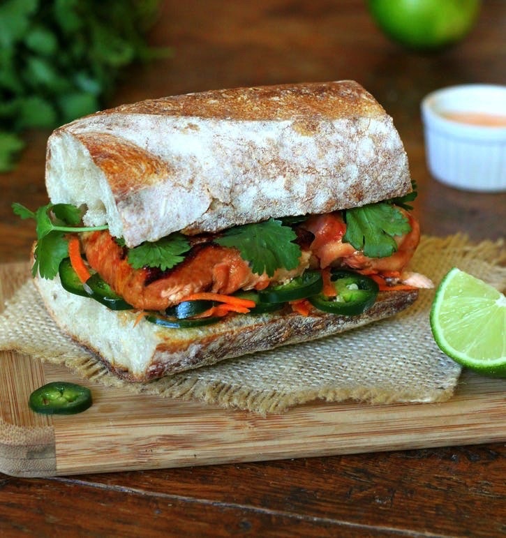 Lachs Banh Mi Sandwiches