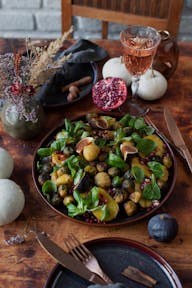 Maroni-Salat mit Rosenkohl & Kartoffeln